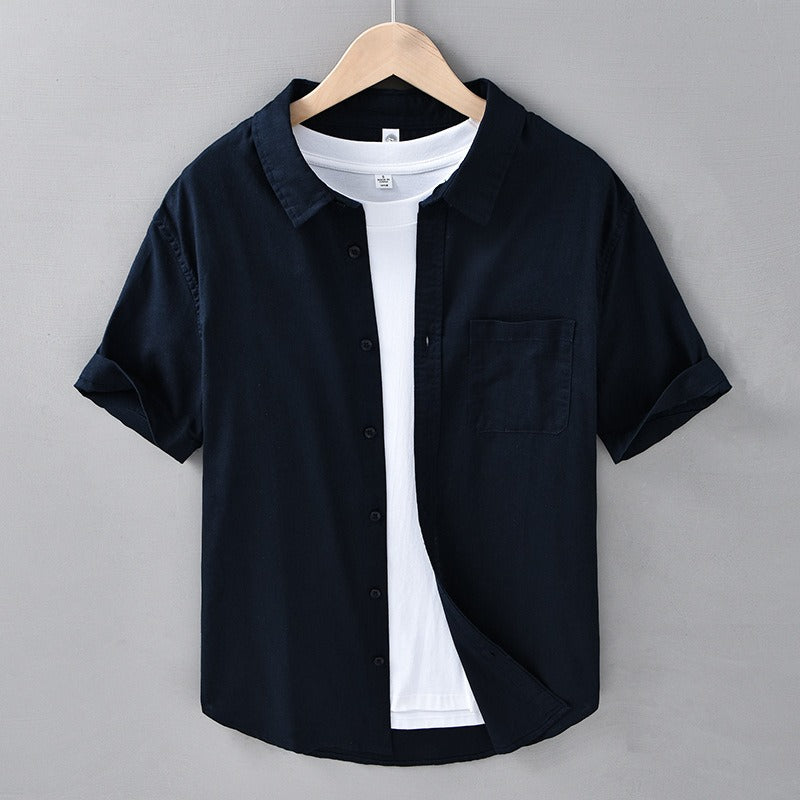 Tropicana 100% Linen Short Sleeve - Iron Thread