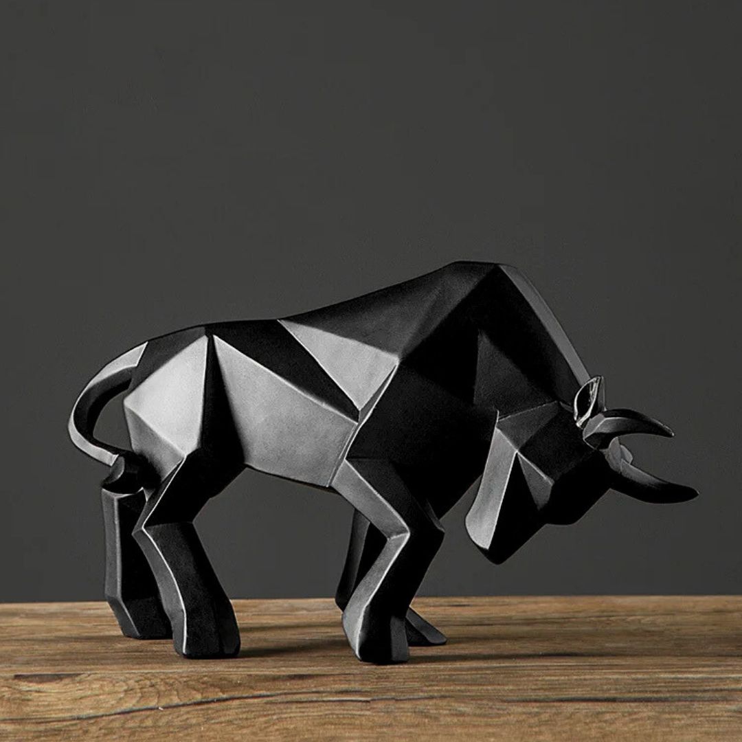 GeoBull Sculpture - Iron Thread