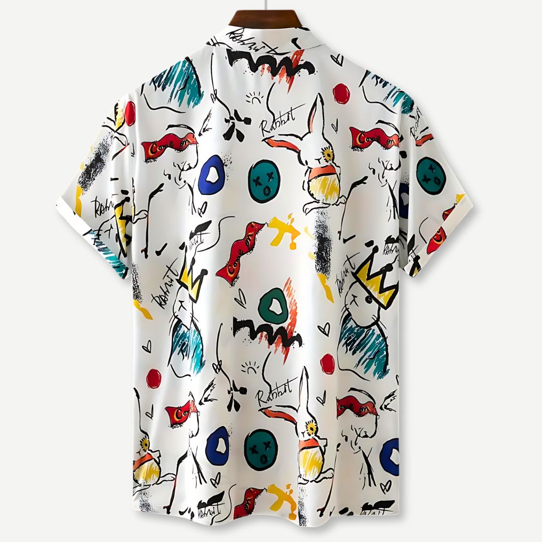 Relaxed "Rabbit King" Shirt - Iron Thread