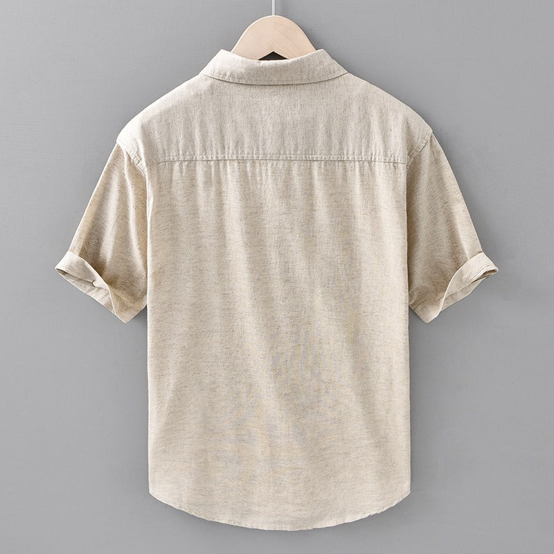 Tropicana 100% Linen Short Sleeve - Iron Thread