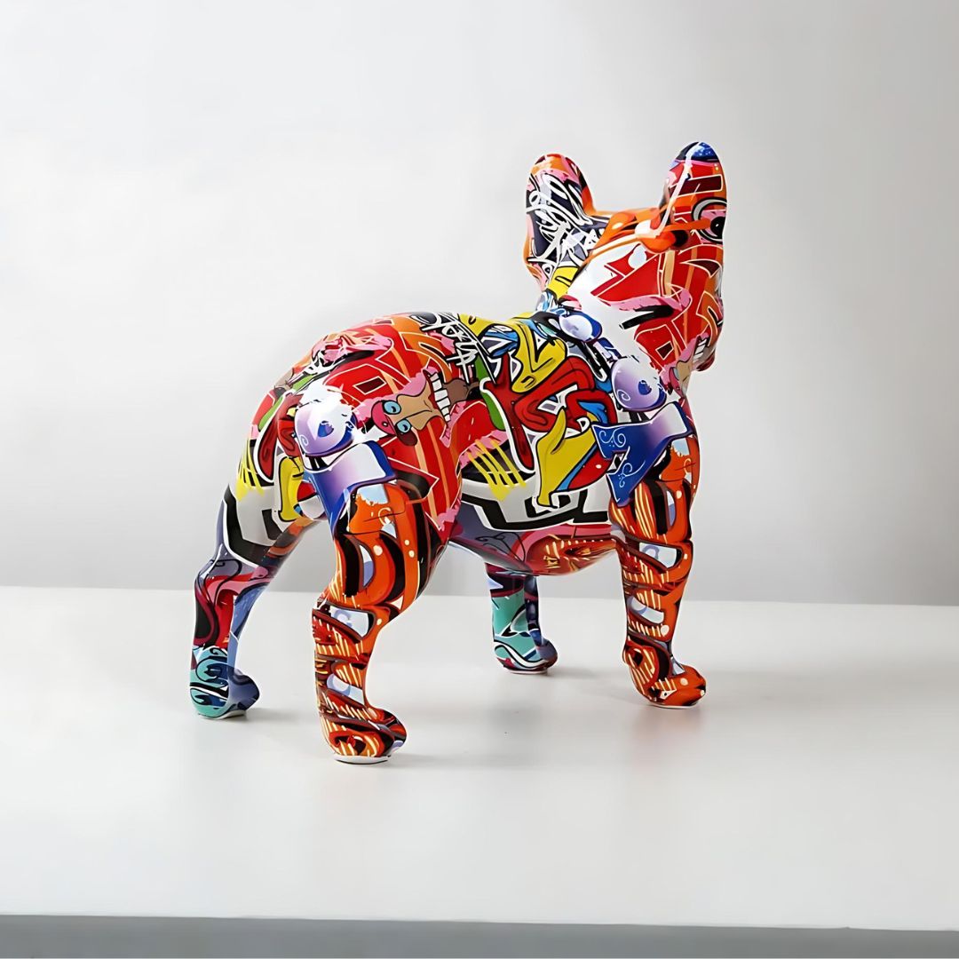 Urban Frenchie Sculpture - Iron Thread