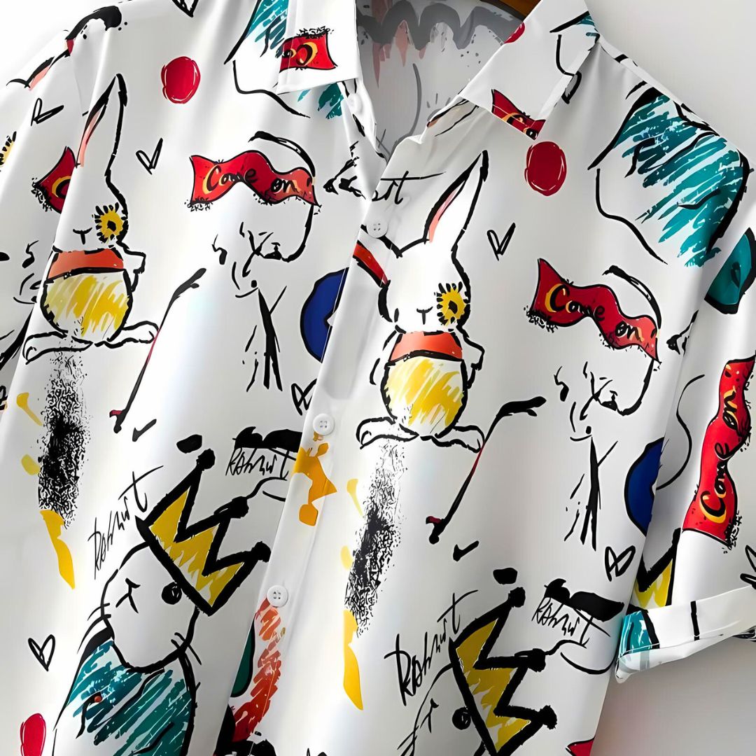 Relaxed "Rabbit King" Shirt - Iron Thread