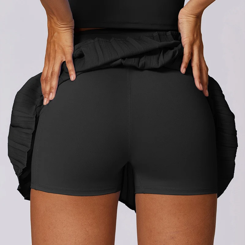 Pleated Flow Skirt - Iron Thread