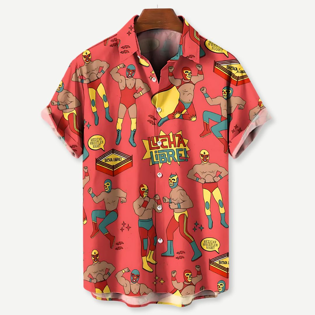 Relaxed Lucha Libre Shirt - Iron Thread