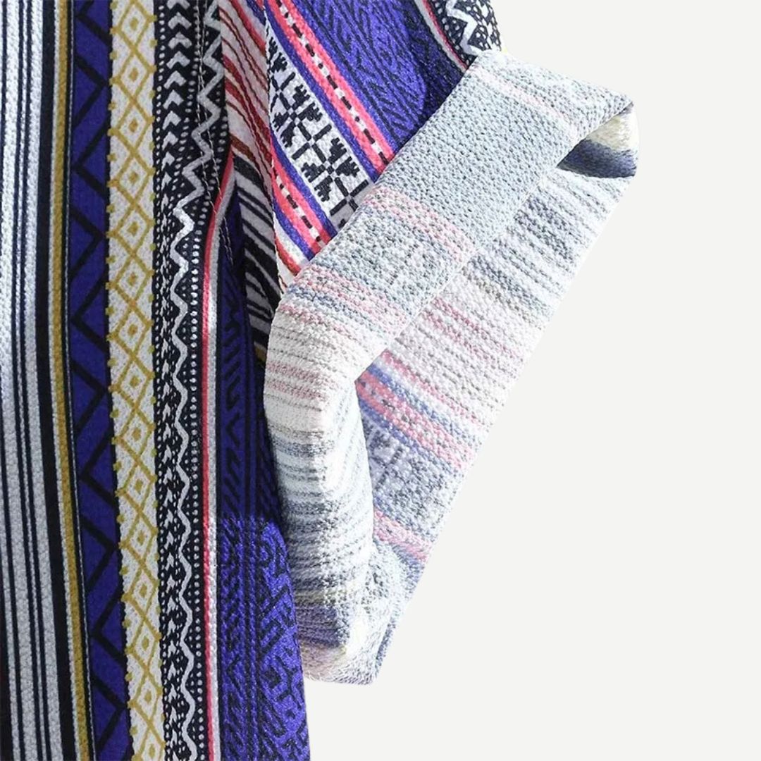 Relaxed Mosaic Indigo Shirt - Iron Thread