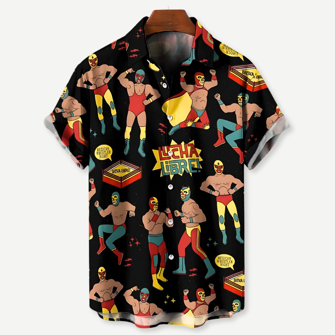 Relaxed Lucha Libre Shirt - Iron Thread