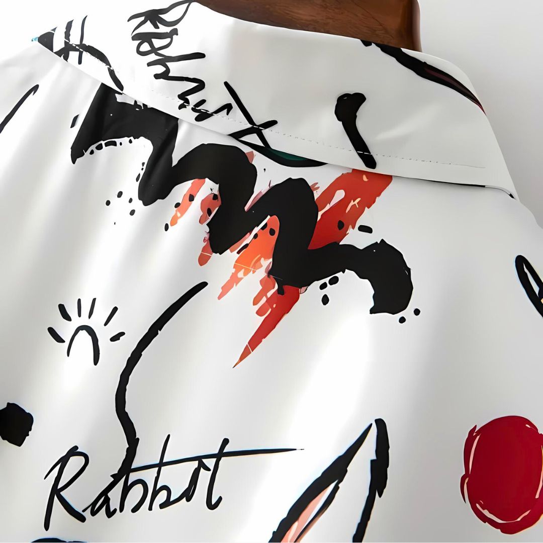 Relaxed "Rabbit King" Shirt - Iron Thread