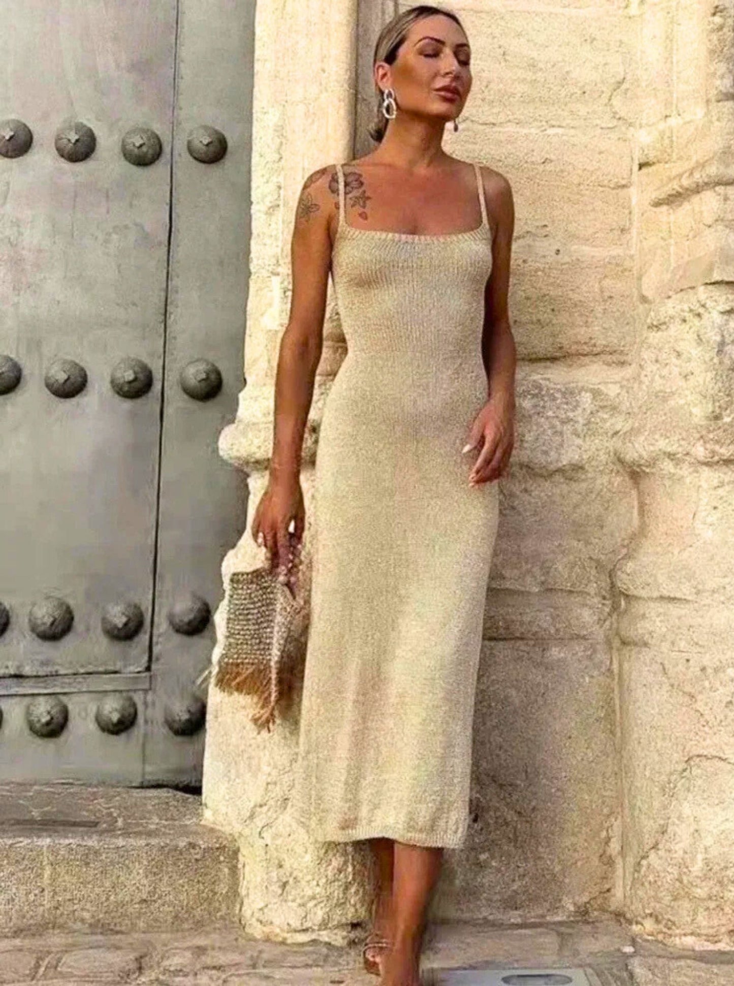 Ibiza Gold Summer Dress - Iron Thread