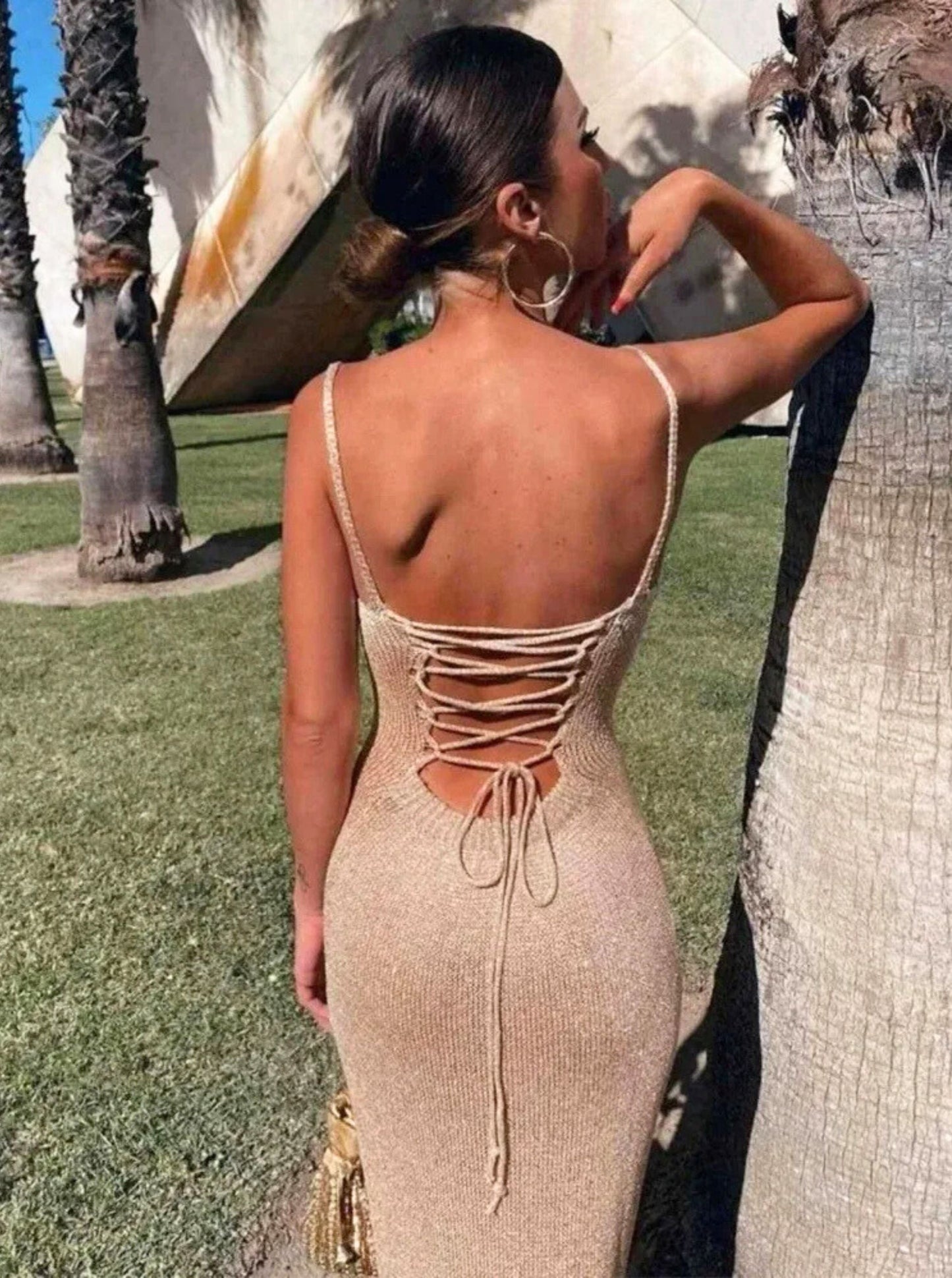 Ibiza Gold Summer Dress - Iron Thread