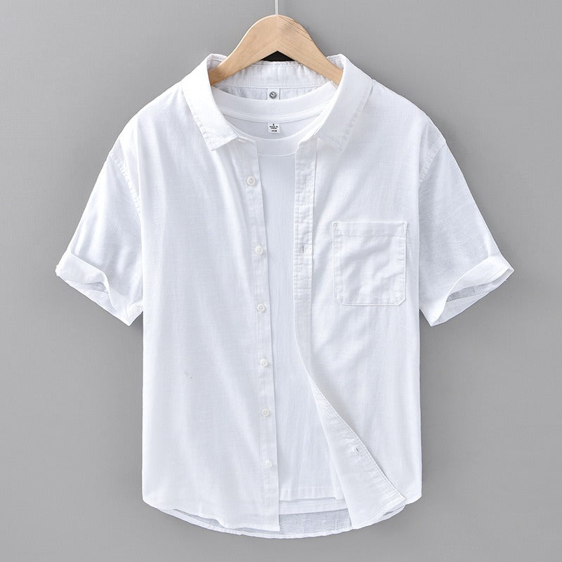 Tropicana 100% Linen Short Sleeve - Iron Thread
