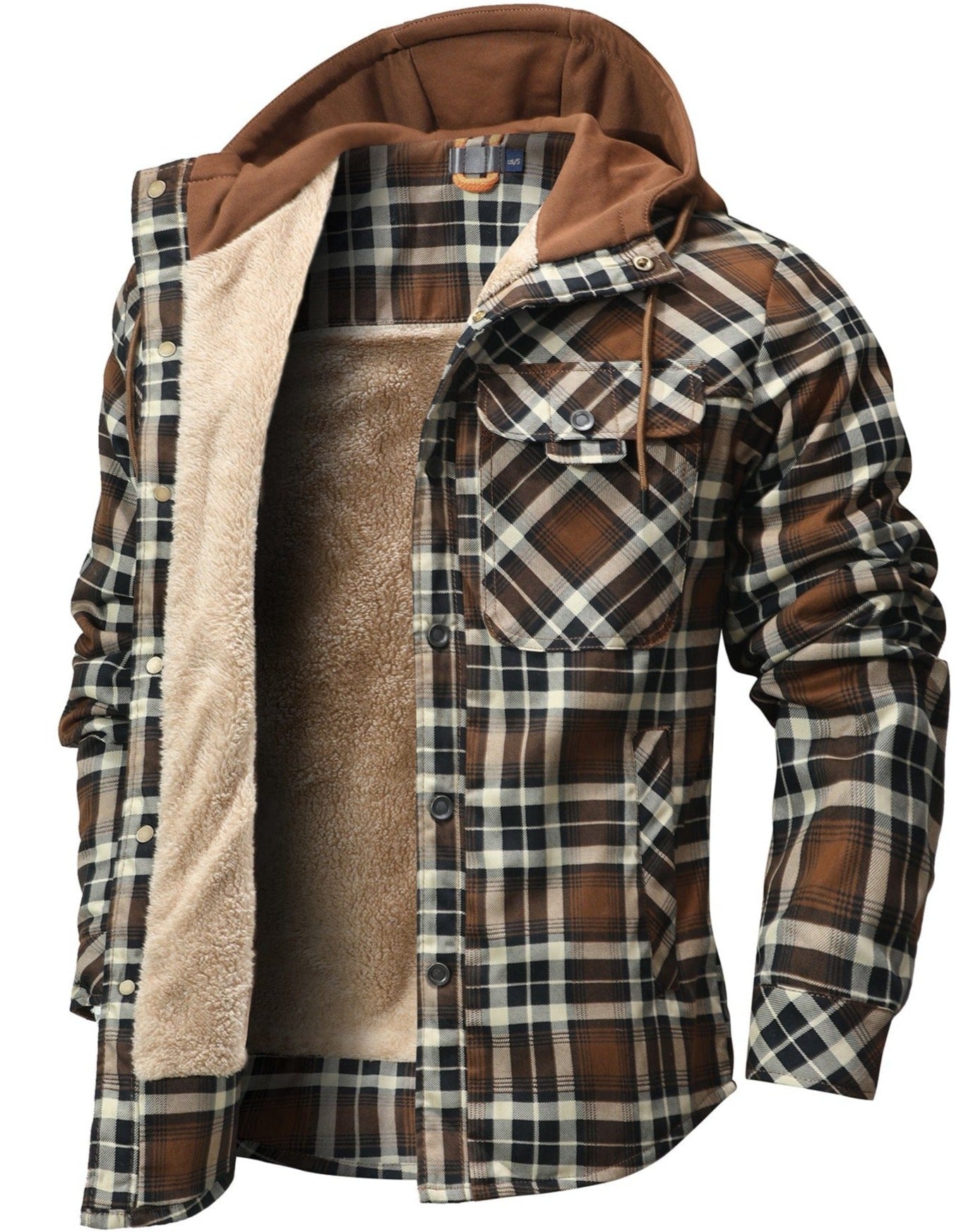 Highlander Hooded Flannel Jacket (9 Designs) - Iron Thread