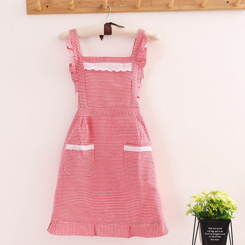Checkered Farmhouse Apron - Iron Thread