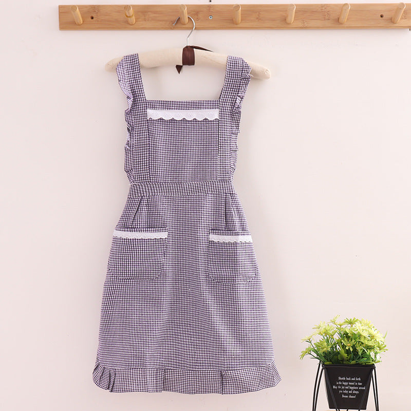 Checkered Farmhouse Apron - Iron Thread