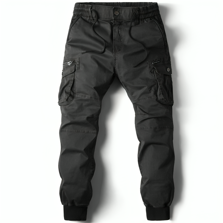 Mens Cotton Cargo Trousers - Iron Thread