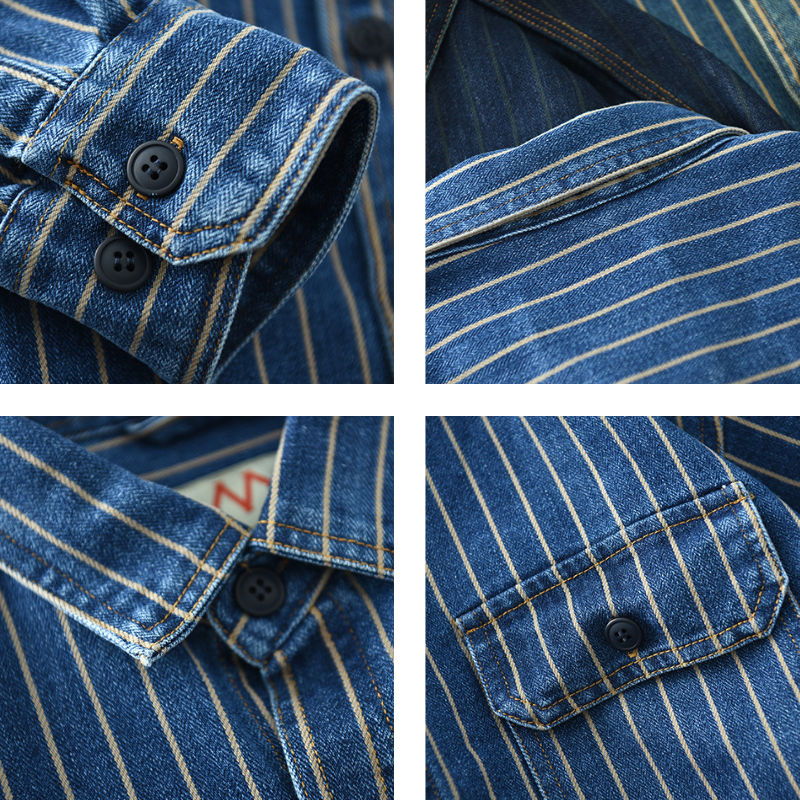 Retrovista™ - 1977 Vintage Button-Up Shirt - Iron Thread