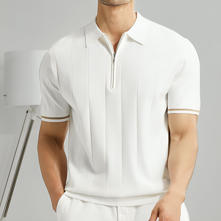 Mirabella Cotton Polo - Iron Thread