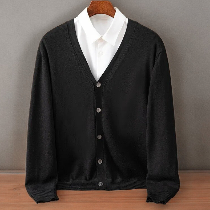 Santorini Cashmere Cardigan - Iron Thread