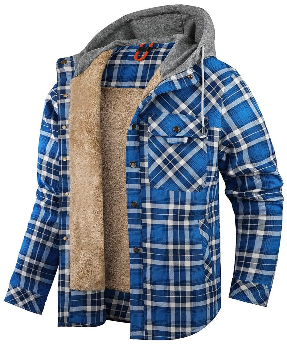 Highlander Hooded Flannel Jacket (9 Designs) - Iron Thread