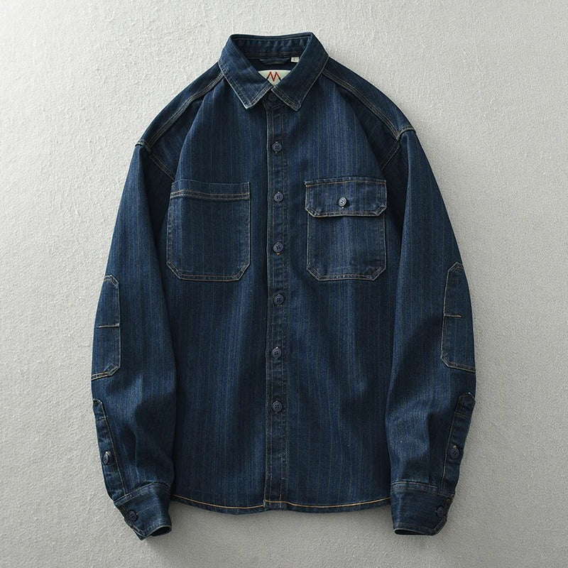 Retrovista™ - 1977 Vintage Button-Up Shirt - Iron Thread