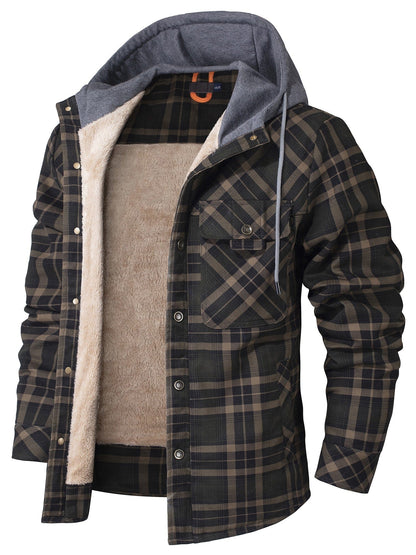Highlander Hooded Flannel Jacket (9 Designs) - Iron Thread