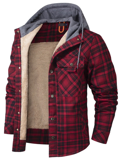 Highlander Hooded Flannel Jacket (9 Designs) - Iron Thread