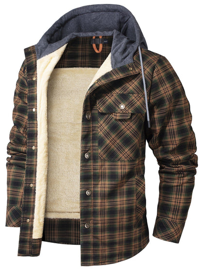 Highlander Hooded Flannel Jacket (9 Designs) - Iron Thread