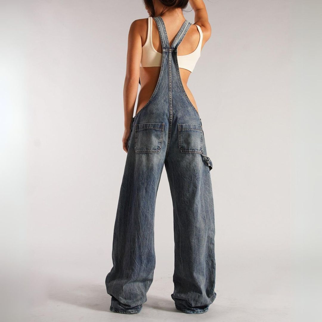 Harper Denim Overalls - Iron Thread