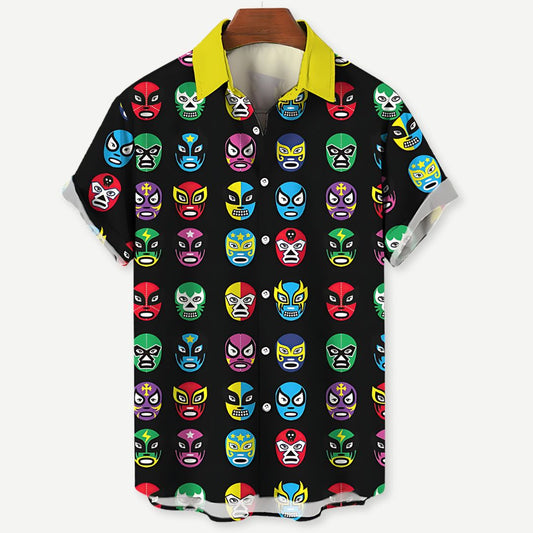 Relaxed Masked Mania Shirt - Iron Thread