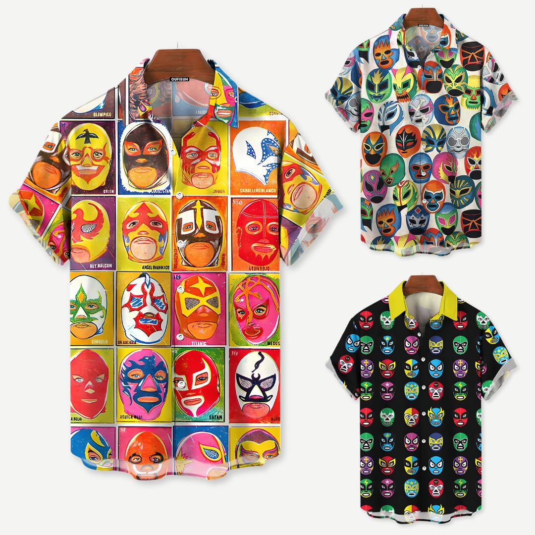 Relaxed Luchador Shirt Bundle #3 - Iron Thread