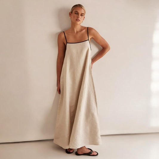 Coastal Comfort Maxi Dress - Iron Thread