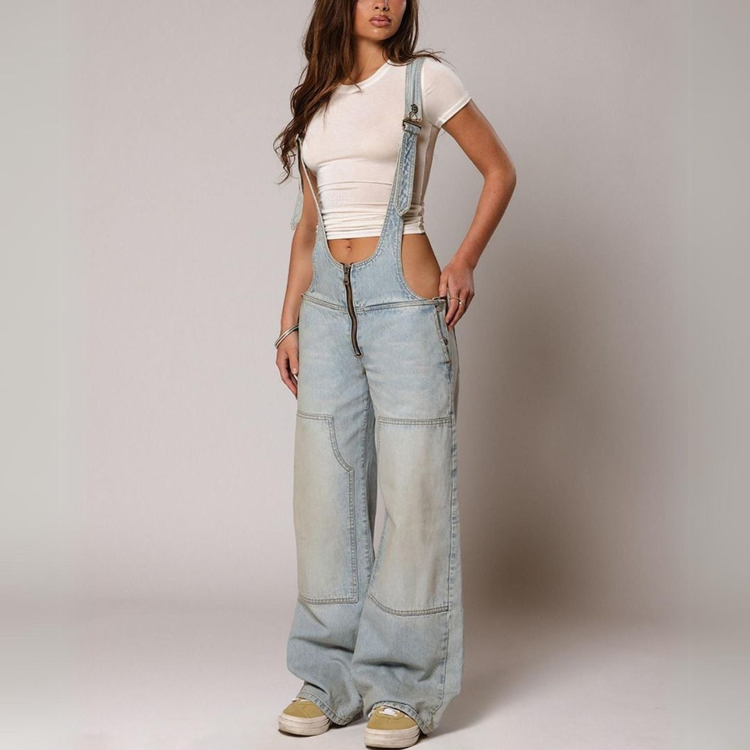Harper Denim Overalls - Iron Thread