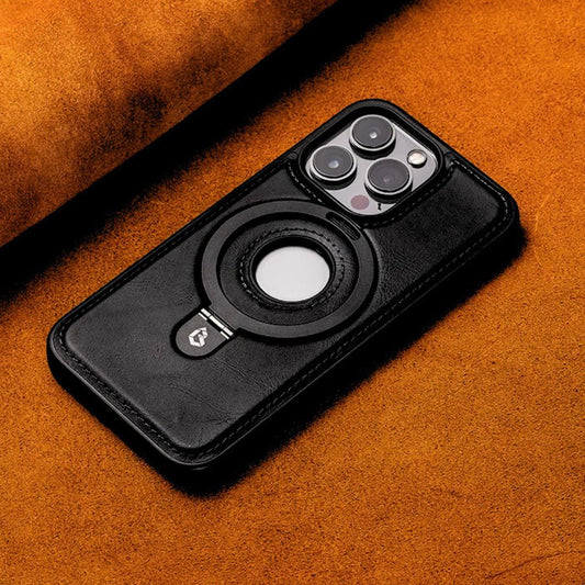 iPhone Leather Case with Magsafe - Iron Thread