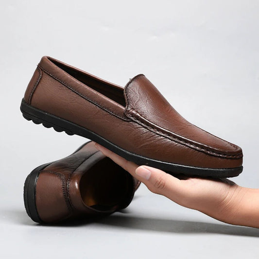 Genuine Leather Loafers - Iron Thread