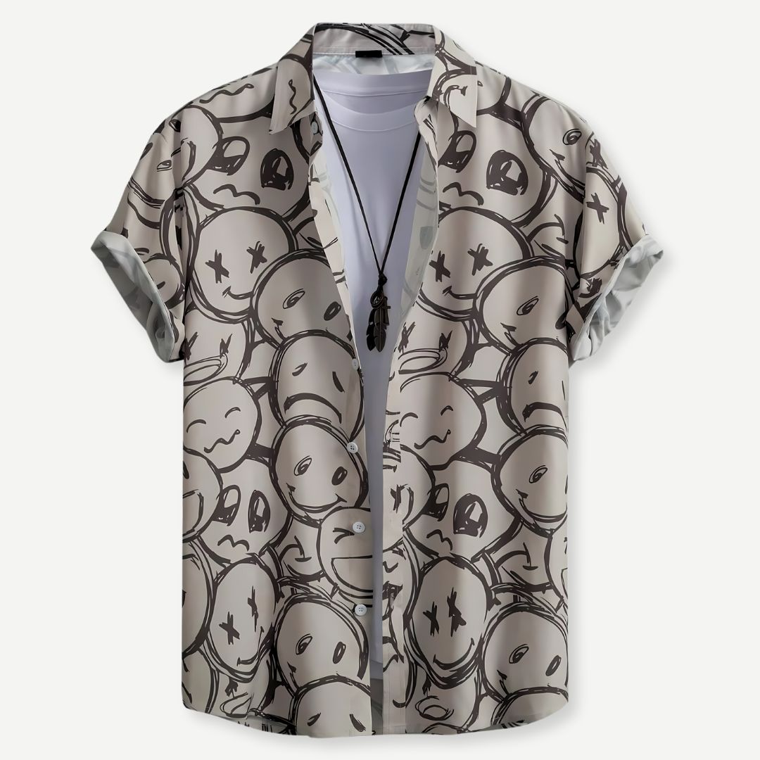 Relaxed "State of Mind" Shirt - Iron Thread