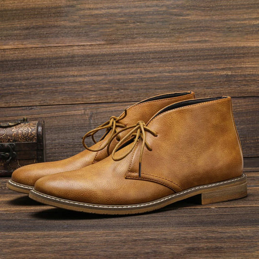 Genuine Leather Chukka Boots - Iron Thread