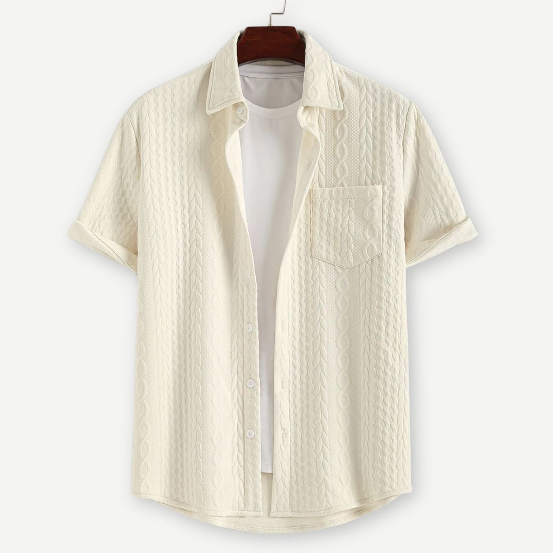 Lux Knitted Ivory Shirt - Iron Thread