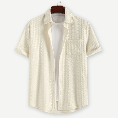 Lux Knitted Ivory Shirt - Iron Thread