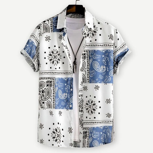 Relaxed Paisley Pattern Shirt - Iron Thread