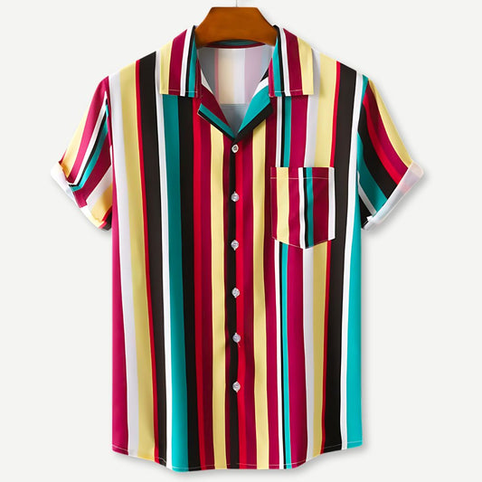 Relaxed Striped Shirt - Iron Thread