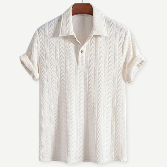 Air-Knit Ivory Polo - Iron Thread
