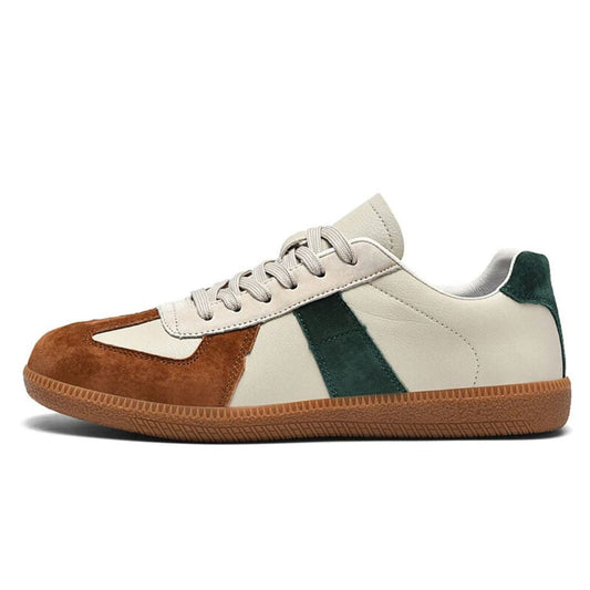 Premium Leather + Suede Sneakers - Iron Thread