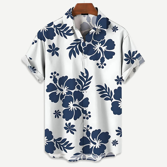 Relaxed Blossom Shirt - Iron Thread