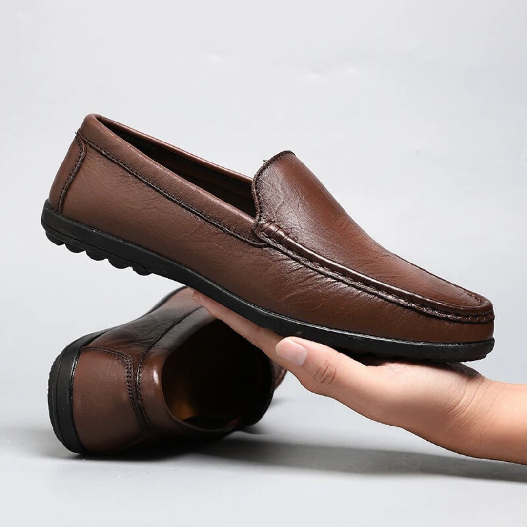 Genuine Leather Loafers - Iron Thread
