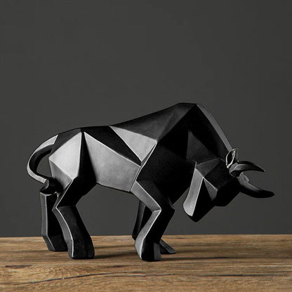 GeoBull Sculpture - Iron Thread
