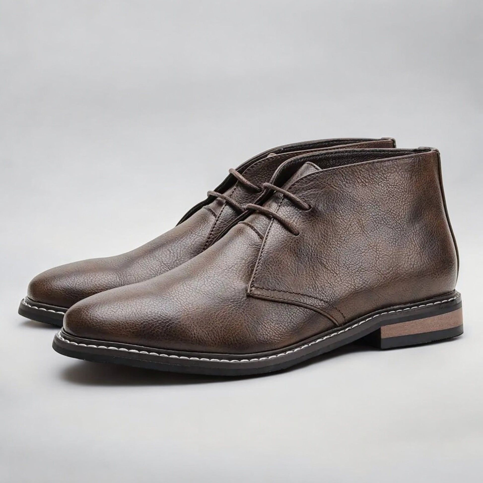 Genuine Leather Chukka Boots - Iron Thread