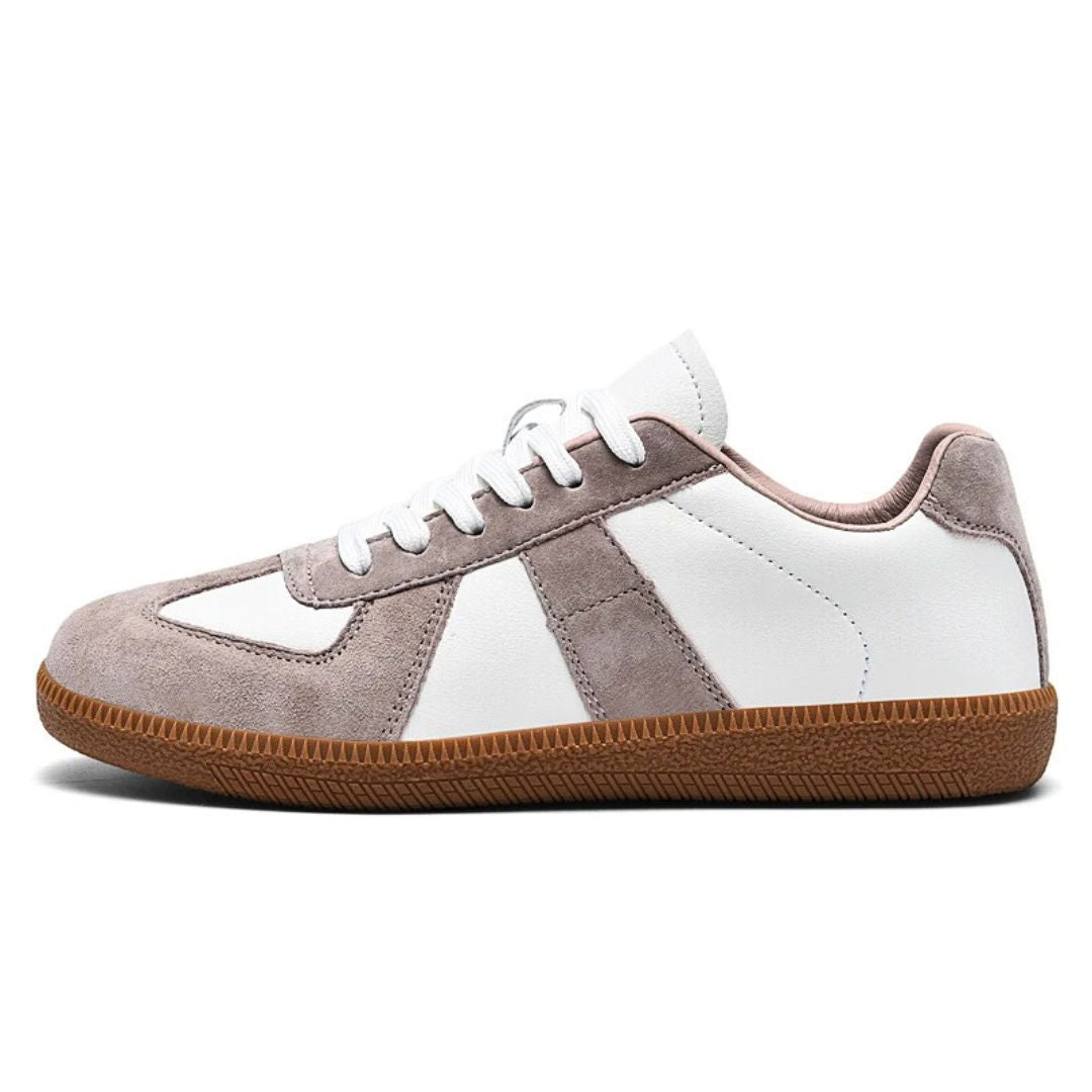 Premium Leather + Suede Sneakers - Iron Thread