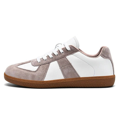 Premium Leather + Suede Sneakers - Iron Thread