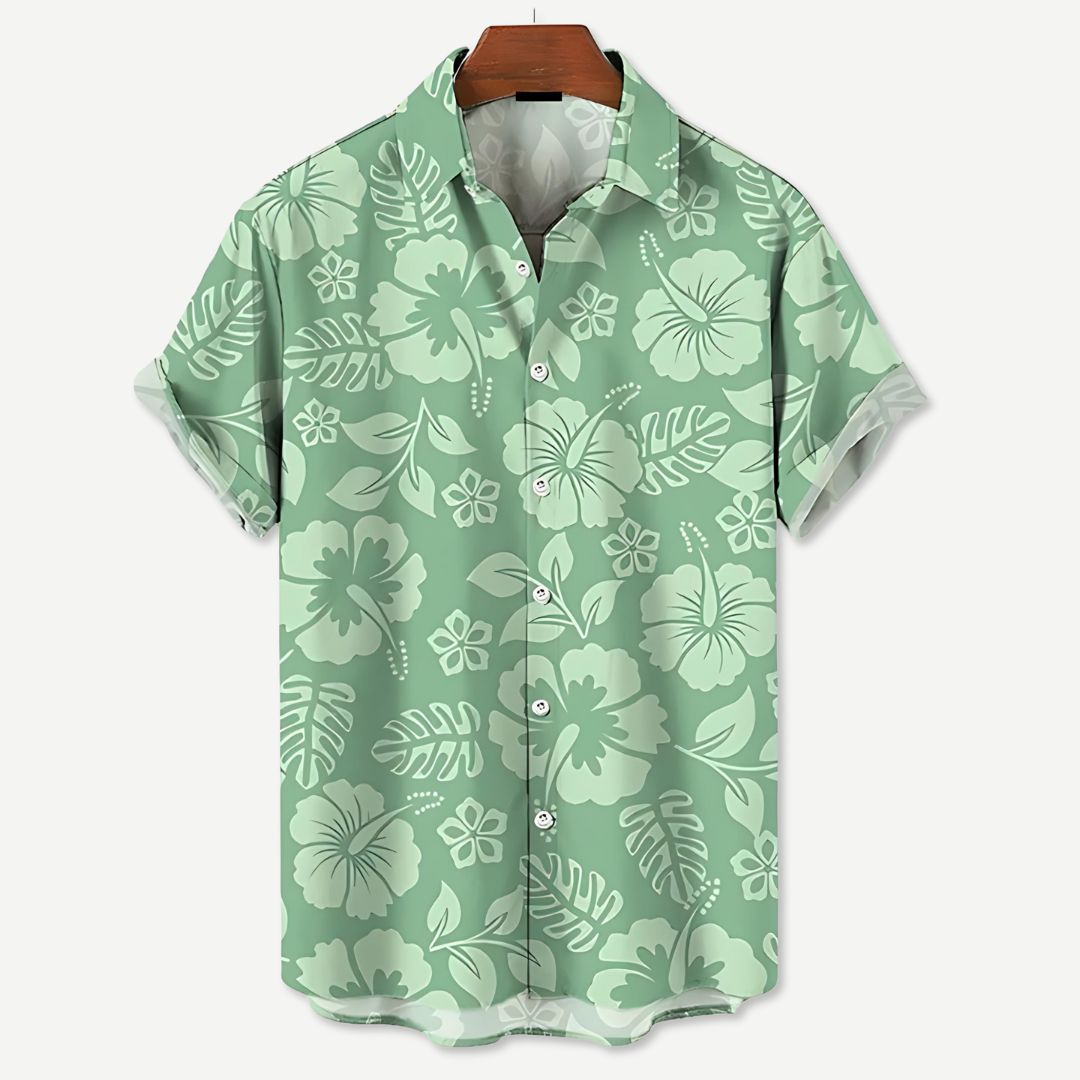 Relaxed Blossom Shirt - Iron Thread