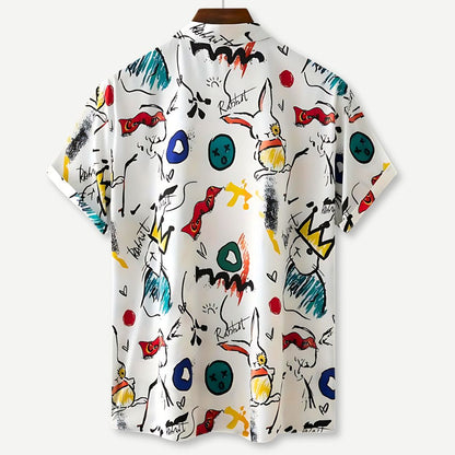 Relaxed "Rabbit King" Shirt - Iron Thread