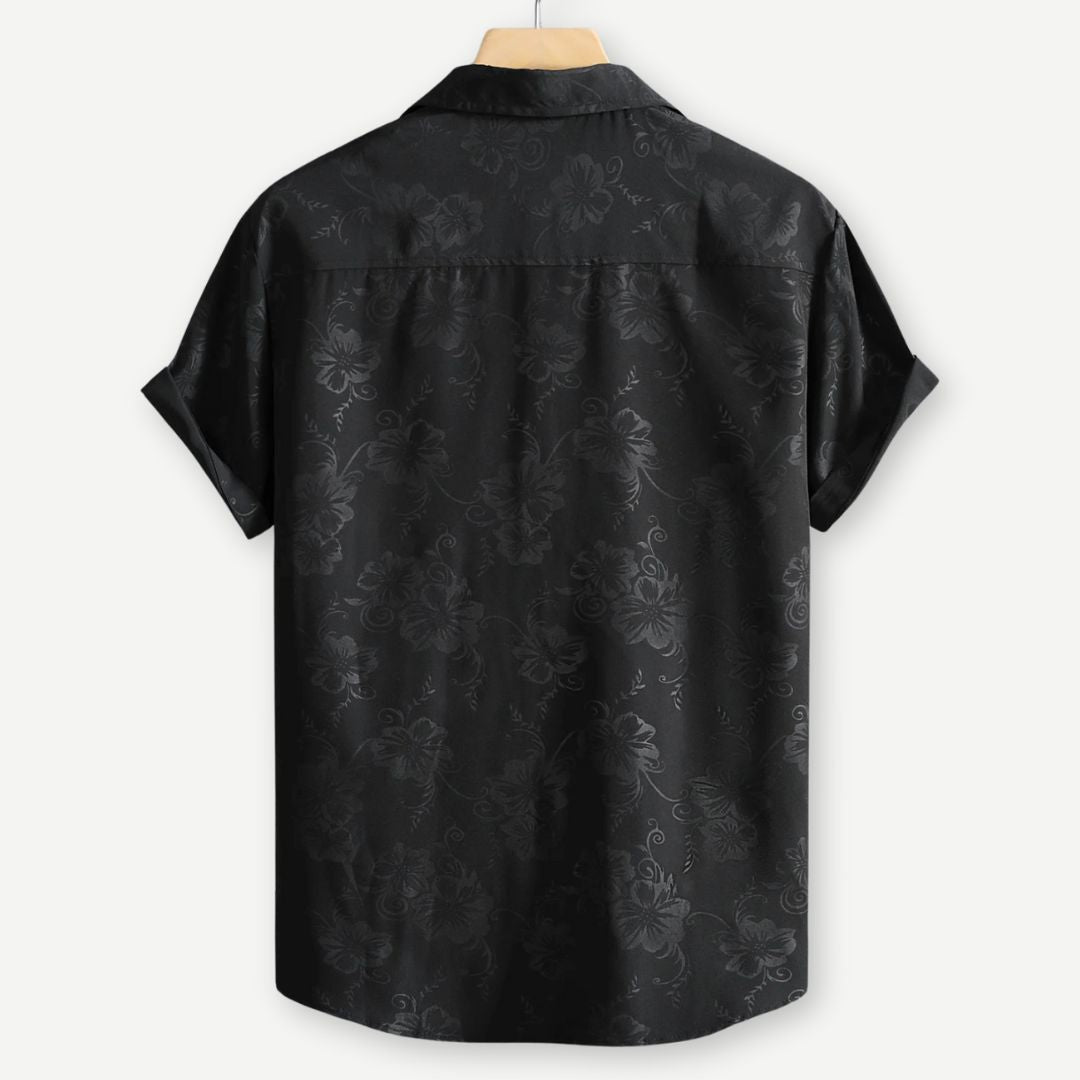 Relaxed Phantom Petals Shirt - Iron Thread
